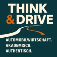 Think & Drive Podcast Logo – Automobilwirtschaft und Abschlussarbeiten